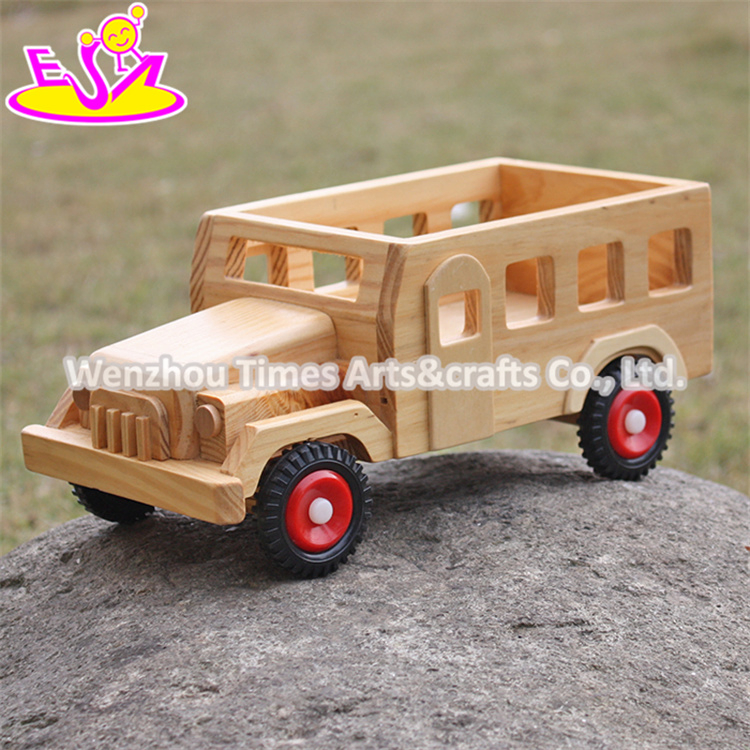 New Products Kids Small Toys Solid Wooden Toy Cars and Trucks W04A332