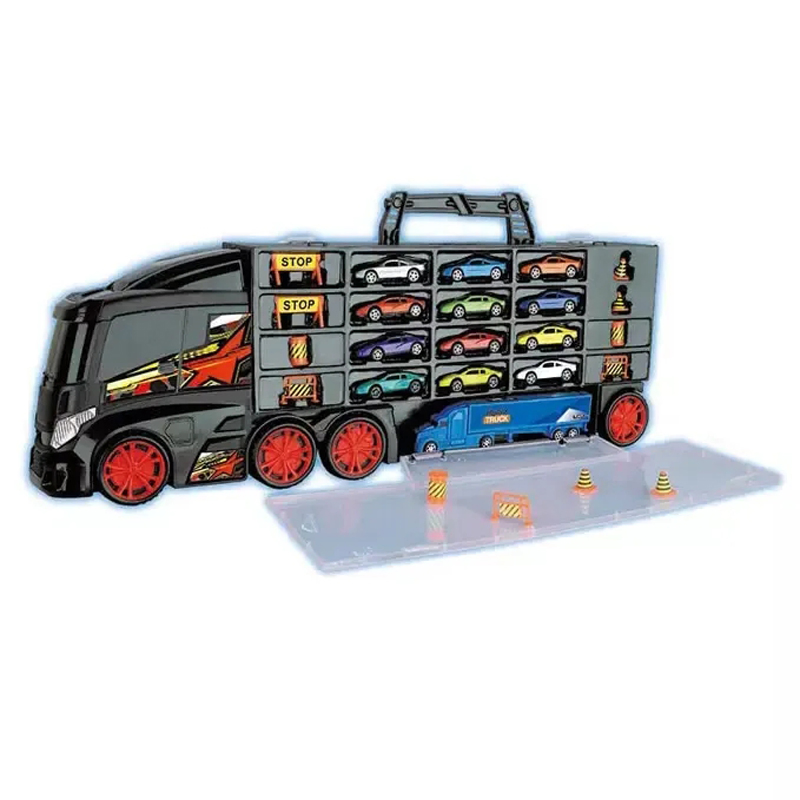 Inertia Car Friction Power Vehicle Plastic Kids Toys Playset Big Children Cabinet Truck for Boy with Music and Light for Boy