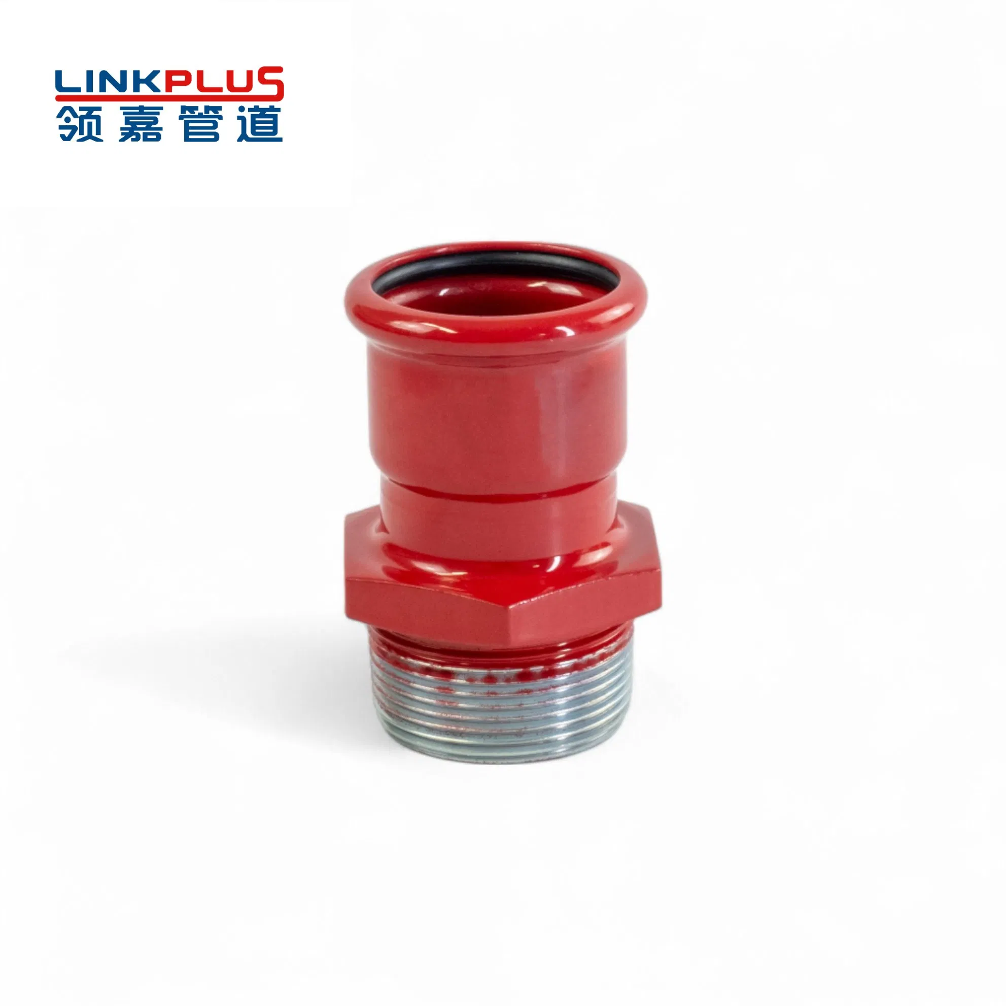 Epoxy Yellow Red Blue Carbon Steel, Bend 90°, Tee, Adapter, Coupling, M Profile, Fire Fighting, Gas, Water, Plumbing Press Fitting