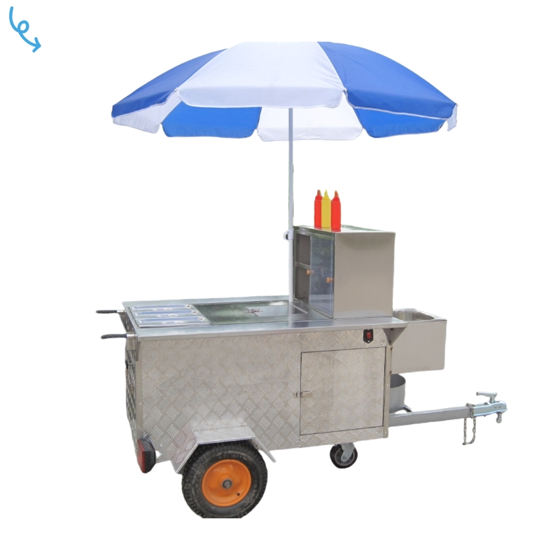Mini Mobile for Sale Hand Push Fast Food Truck