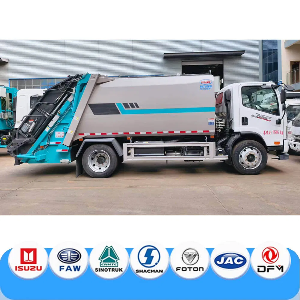 Customizable FAW J6f 4X2 Refuse Lorry for Sustainable Disposal 11cbm Compactor Refuse Truck