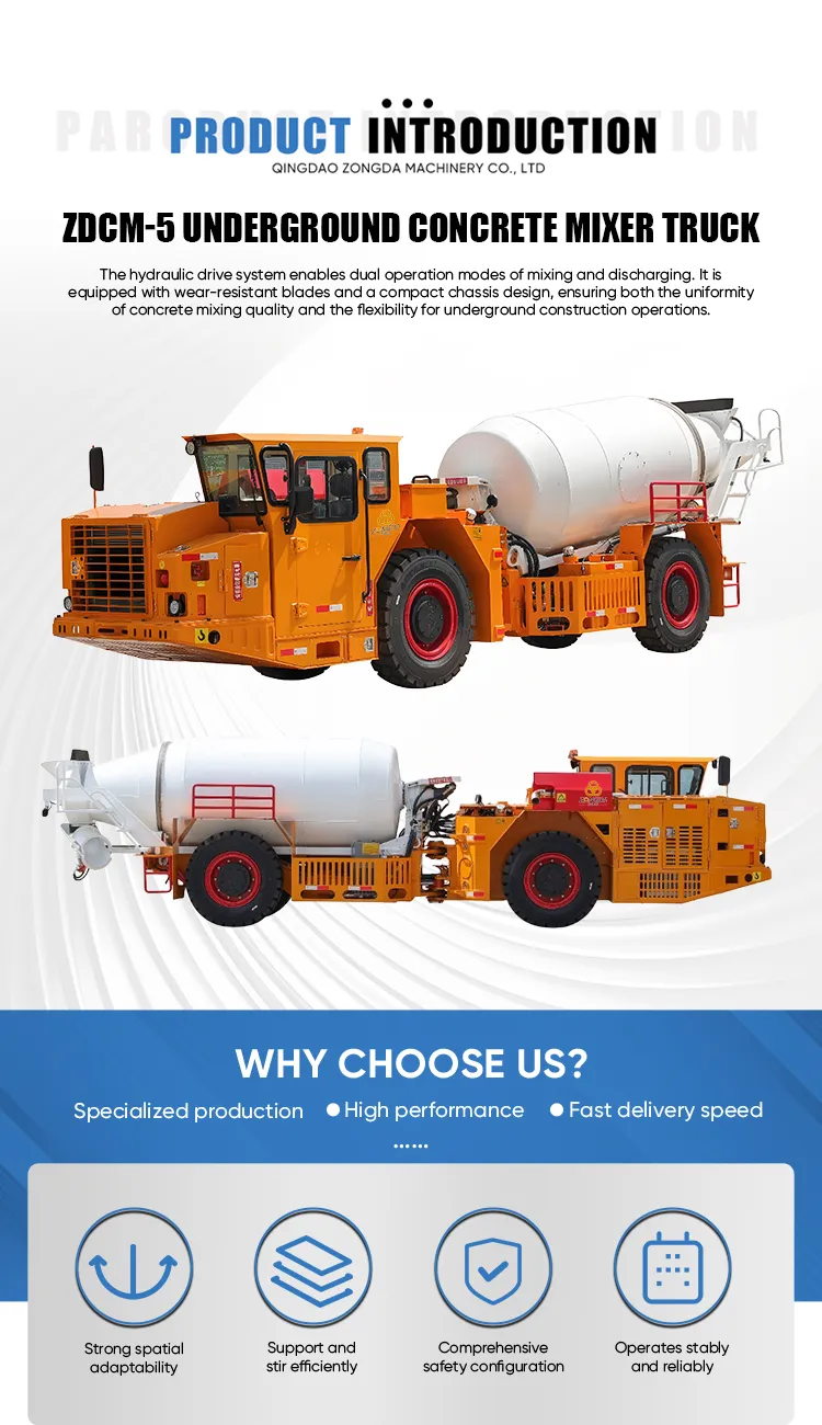 Underground Concrete Mixer Truck