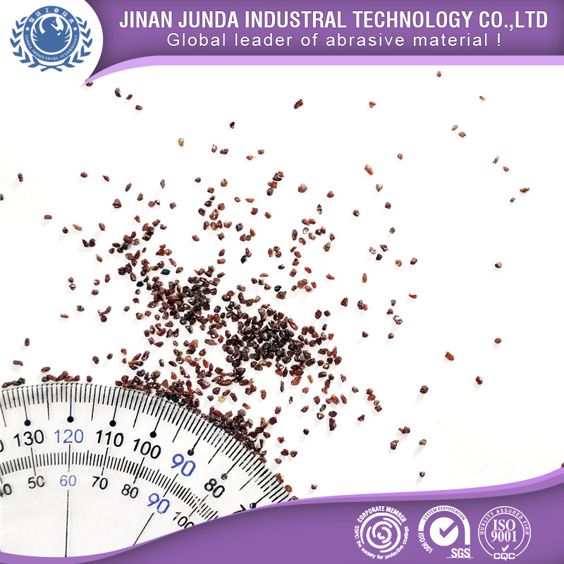 OEM&ODM Factory Sand Blasting Garnet Rough Red Stone 3060 Garnet Sand for Metal Sandblasting Sea Garnet Sand Mesh 80 for Water Jet Cutting Metal Blast Media