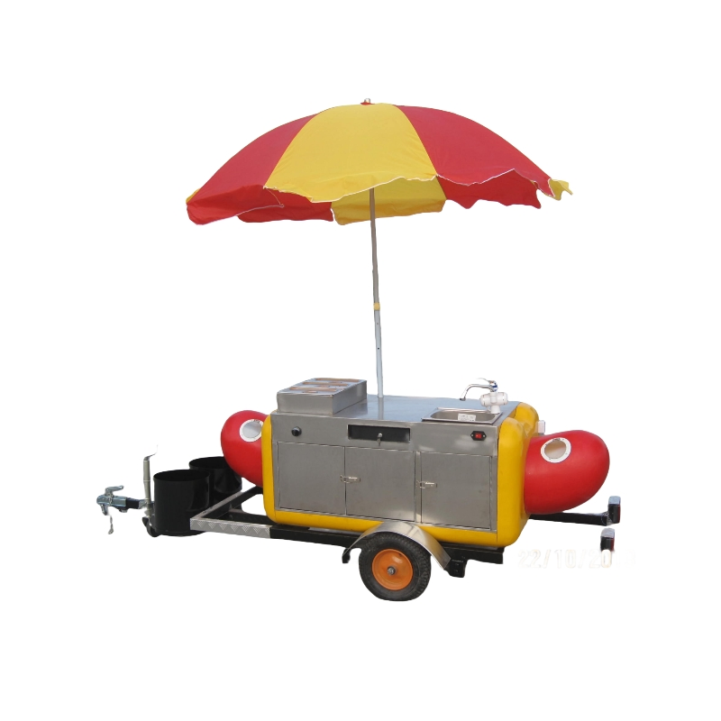 Mini Mobile for Sale Hand Push Fast Food Truck