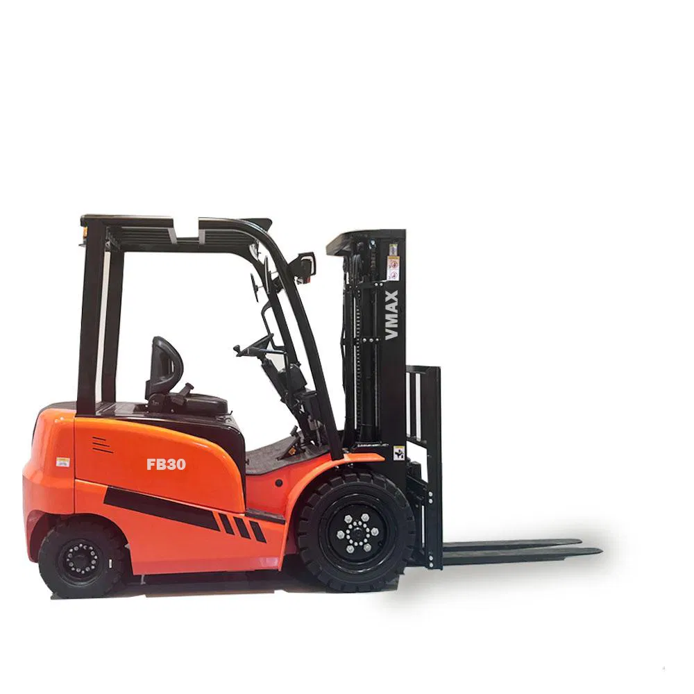 Vmax 2ton 3ton Electric Forklift Truck – Lithium Power, 5m Lift Height &amp; Zero Emissions for Indoor Logistics