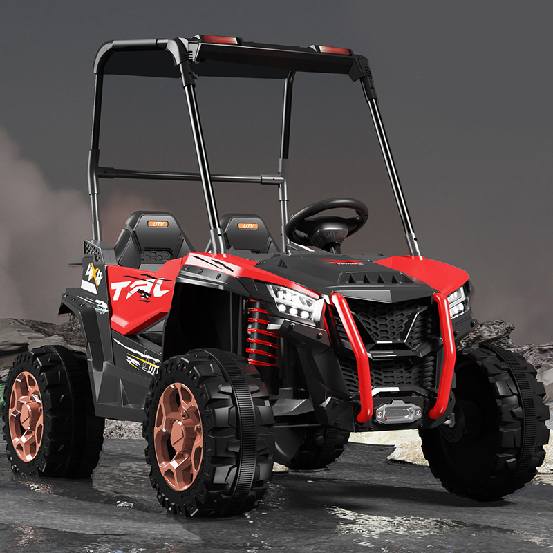 High Quality Factory Direct Sale Red Shock Absorbing Electric Ride on Toys Soft Startride on Truck Made in China