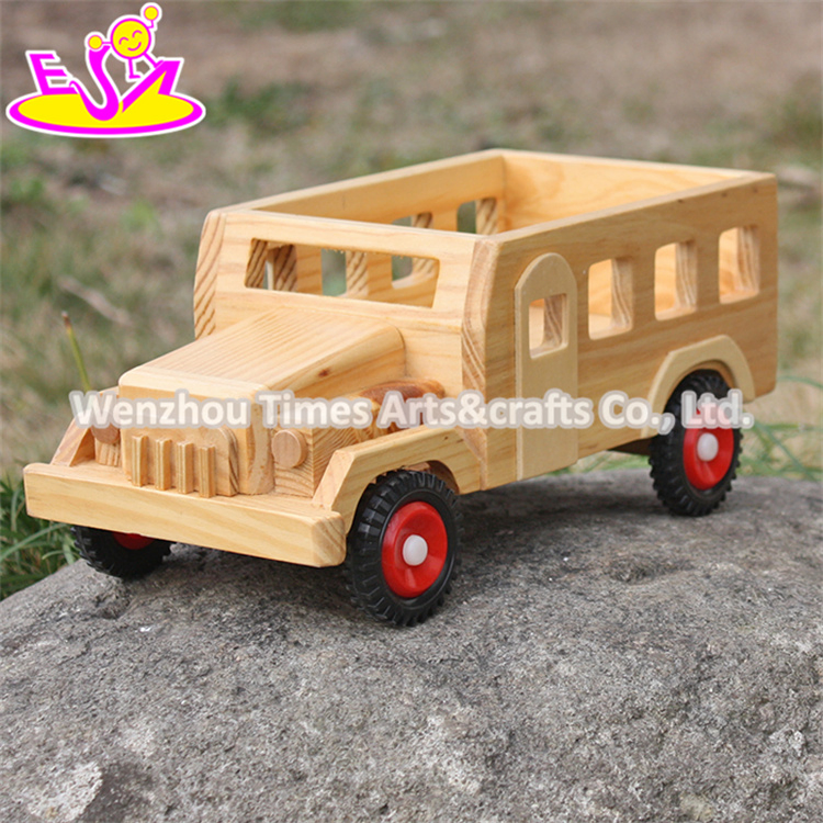 New Products Kids Small Toys Solid Wooden Toy Cars and Trucks W04A332