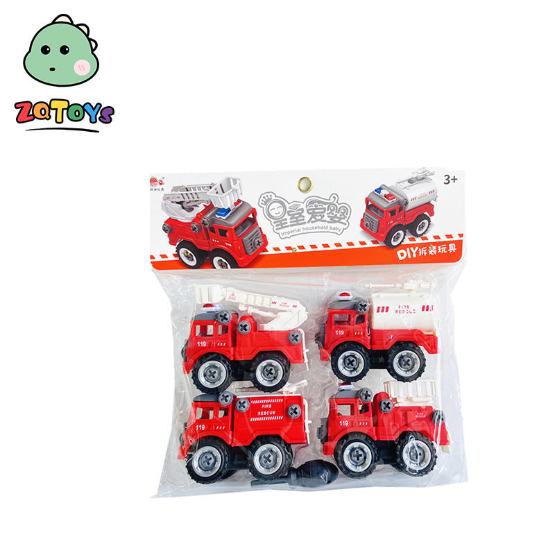Zhiqu Take Apart Dly Truck Car Toys Educational Plastic Cross Country Vehicle Helicopter Tank Steamer Car Educational