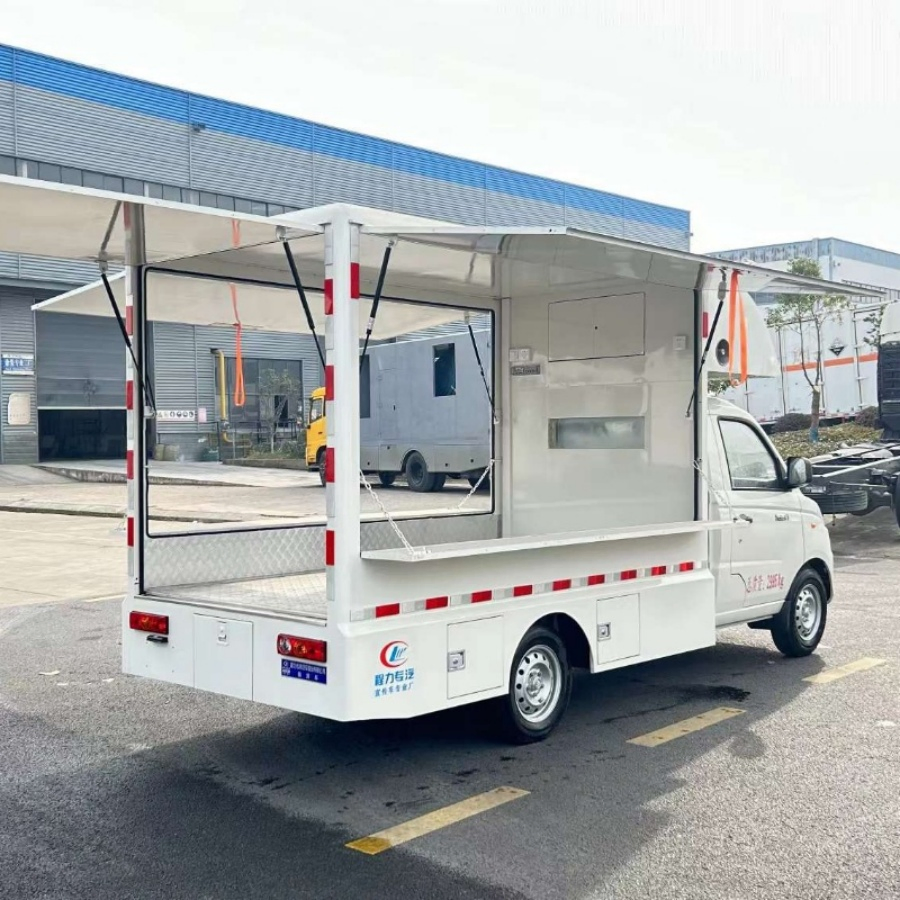 Pizza Outdoor Mobile Bar Concession Food Catering BBQ Ice Cream Coffee Roundness Push Mobile Kitchen Fast Burger Street Food Truck