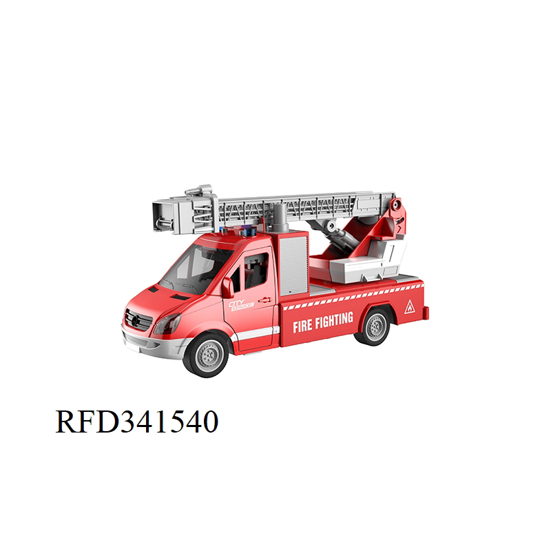 1: 16 Scale Model Inertia Friction Powered Sanitation Vehicle Garbage Truck