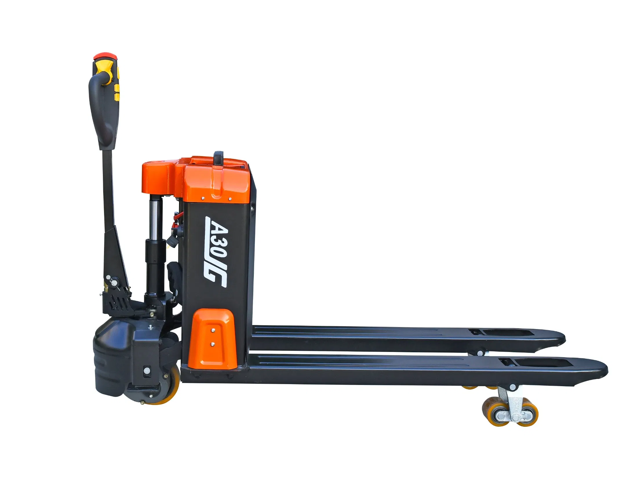 Electric 48 V Hand-Push Pallet Truck.