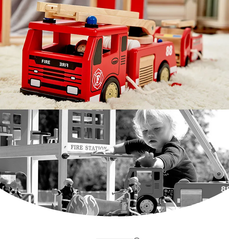 Wooden Fire Truck 3
