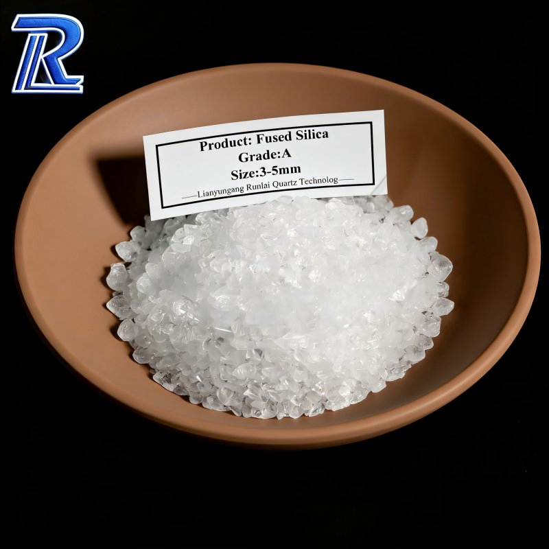 Premium 99.95% Mesh Ultra Quartz Silica Powder Quartz Fused Powder Silica 3-5mm Quartz Sand Fine Quartz Silica Fused Silica Sand for Semiconductor Equipment
