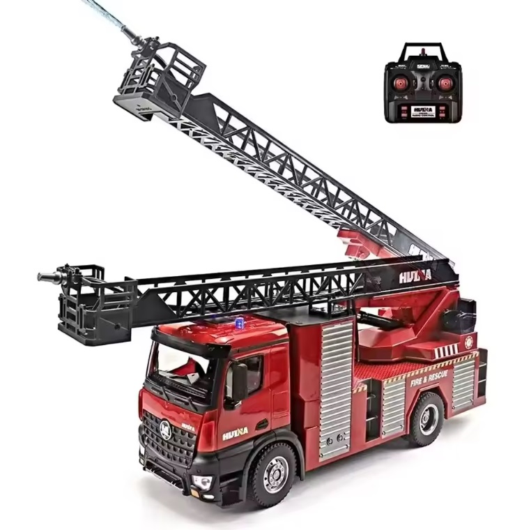 Fire Engine Truck with Water Pump with Sounds 1/14 Scale Radio Control Car Fire Truck Toy