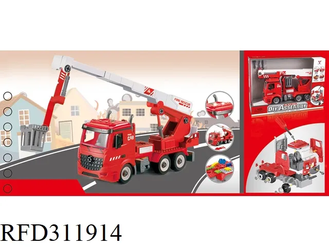 1:12 Scale DIY Truck Friction Fire Truck