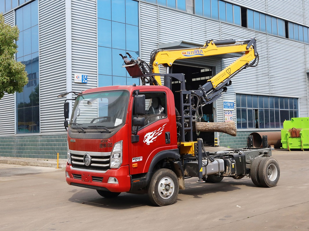 High Quality Customizable Sinotruk 4X2 Dump Truck with Grab Bucket and Crane