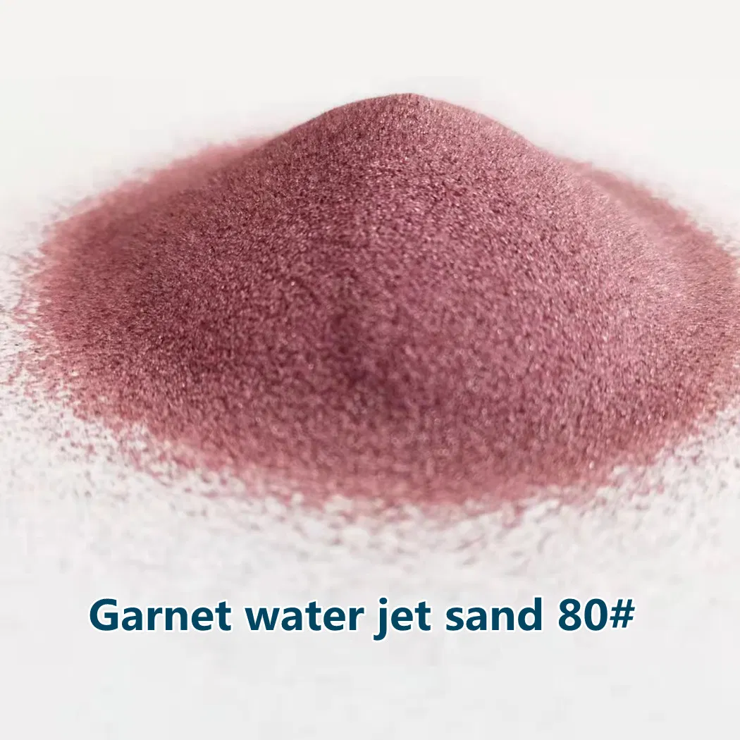 Factory Supply Abraisve Garnet Water Jet Sand 80# for Glass Cutting
