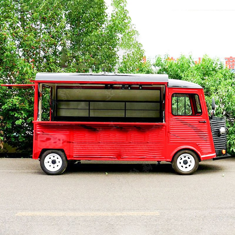 Electric Mobile Ice Cream Food Trailer Trucks Can Be Customized