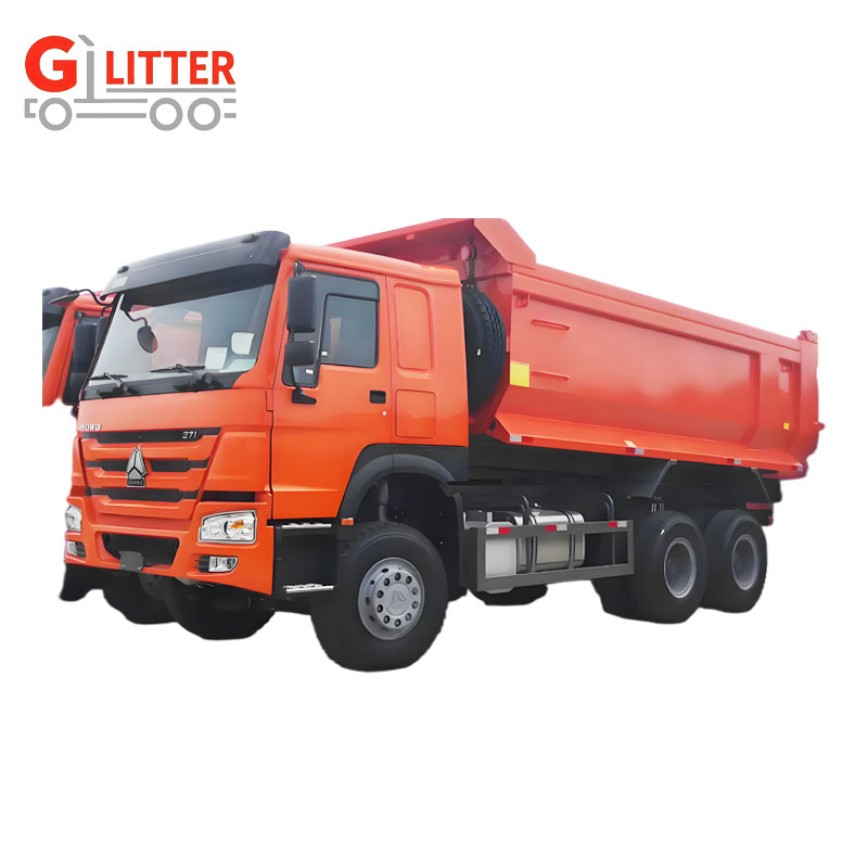 Customizable Heavy-Duty Used Dump Truck with New Hw76 Cab