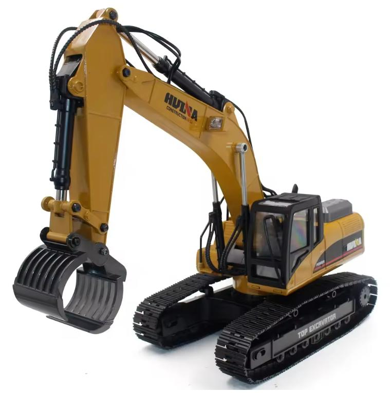 RC Excavator Toy Truck 2.4GHz 1/14 Scale 23CH All Metal Remote Control Digger Construction Trucks for Kids
