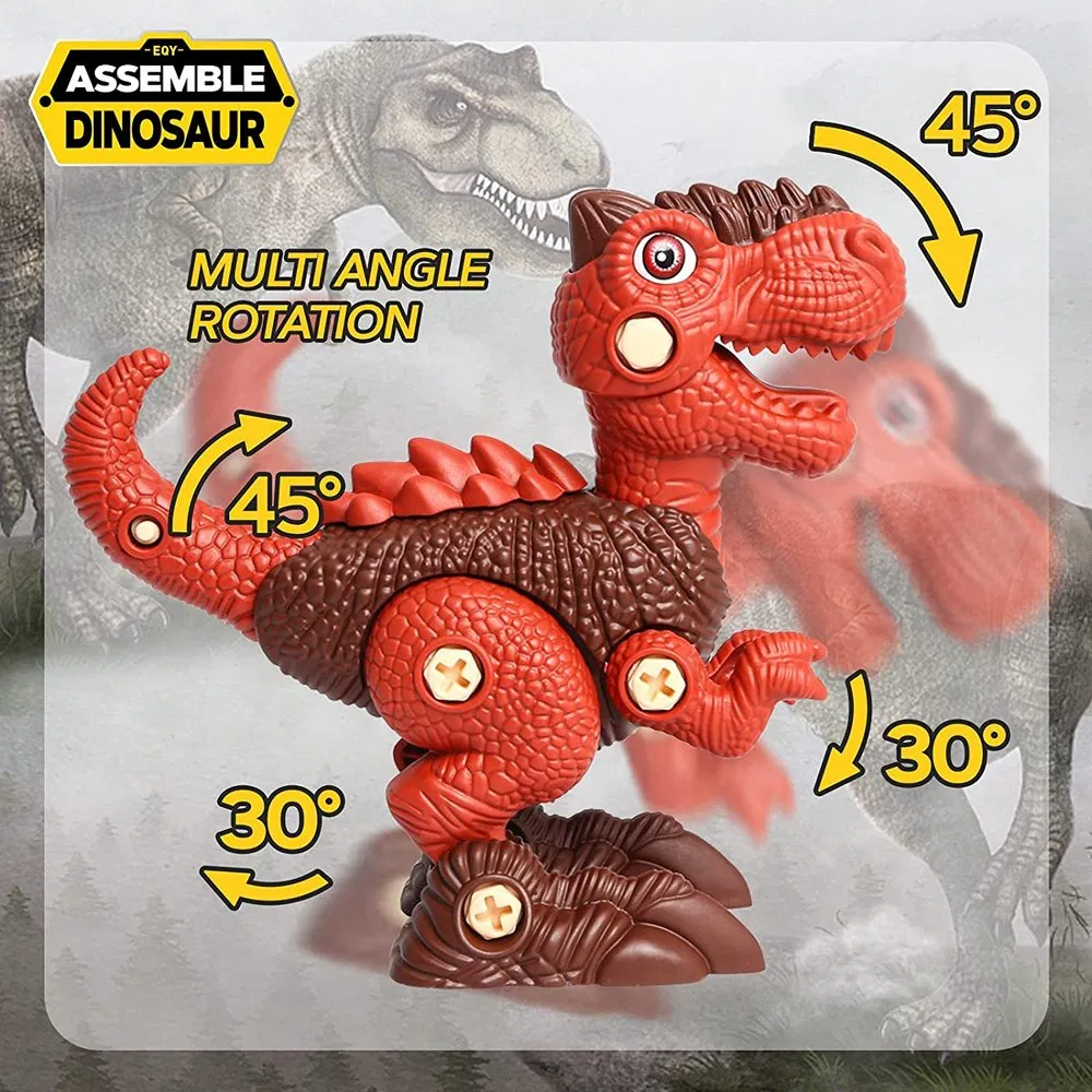 Best Children Juguetes Boy Gift Dinosaur Toys Take Apart Dinosaur Toys with Electric Drill for Kids Plastic Stem Construction Assemble Building Kids Toy