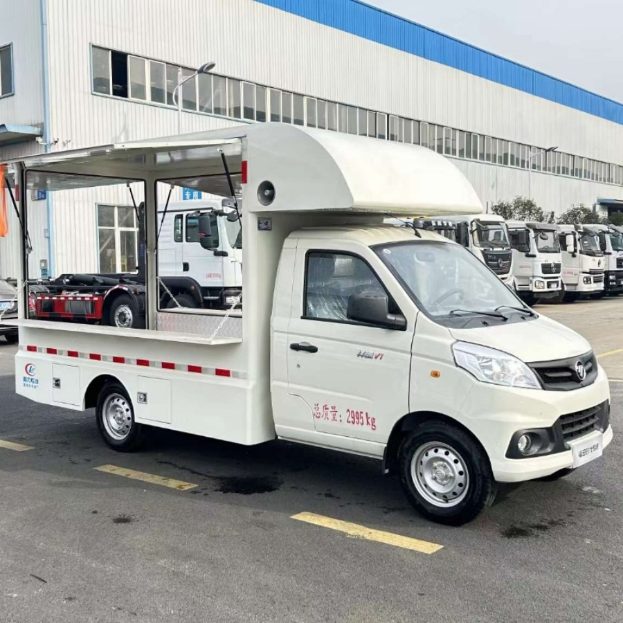 Pizza Outdoor Mobile Bar Concession Food Catering BBQ Ice Cream Coffee Roundness Push Mobile Kitchen Fast Burger Street Food Truck