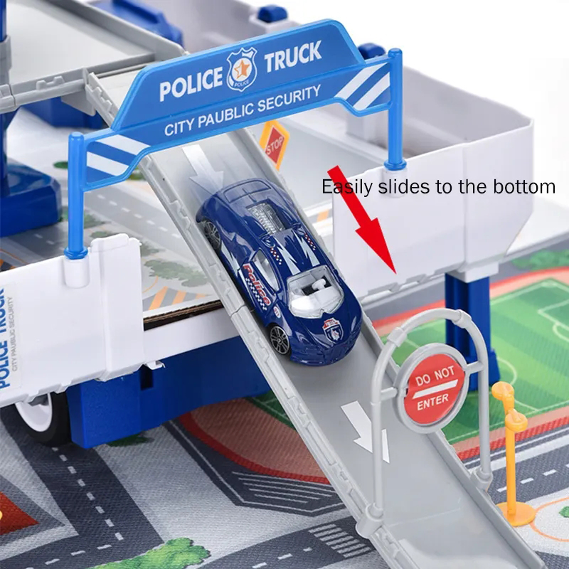 Wholesale DIY Children Vrhicle Toys Kis Cool Car Creatively Disassembly Assembly Deformation Robot Storage Set Shifter Truck