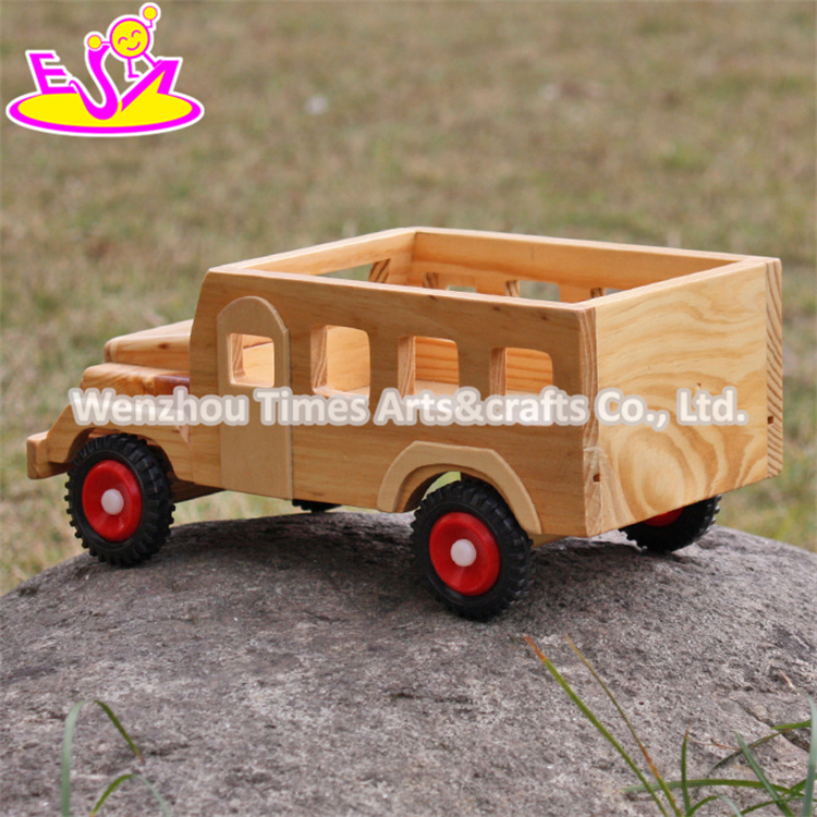 New Products Kids Small Toys Solid Wooden Toy Cars and Trucks W04A332