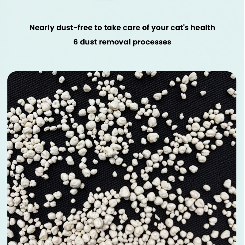 Keep Your Cat's Paws Dry Ultra-Absorbent Moisture-Controlling Bentonite Sand Long-Lasting Economical Clay Pellets Factory From China