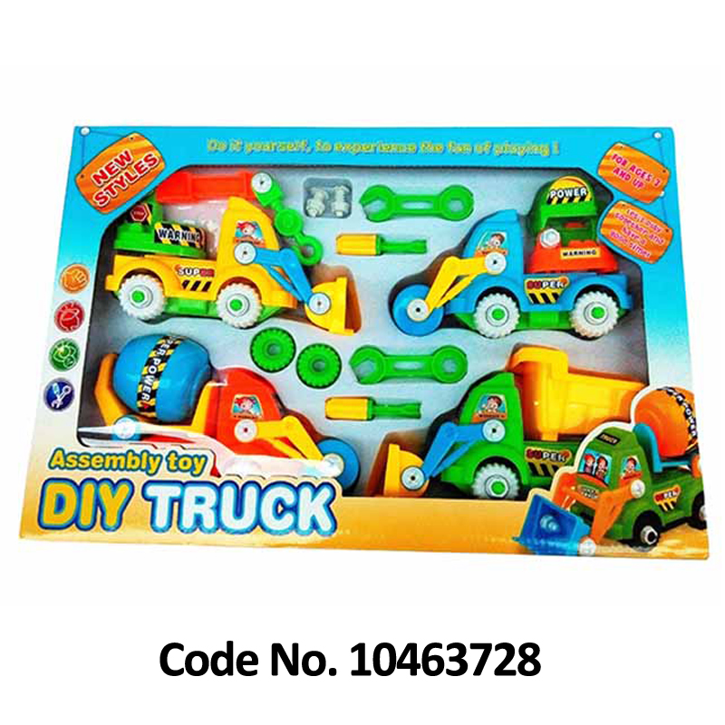 Take-Apart Truck Toy Stem Construction Vehicle Toy for Boys with Tools Ideal Gift for 3-5 Year-Old Toddlers