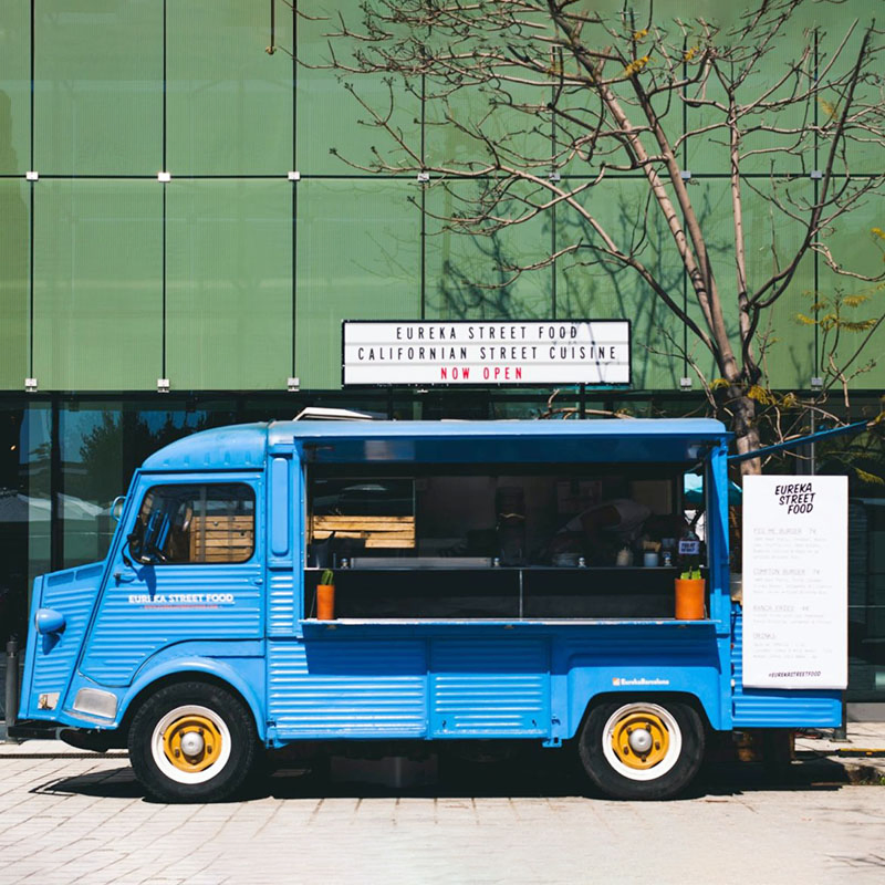 Street Mobile Equipment Ice Cream Trailer Truck Can Be Customized