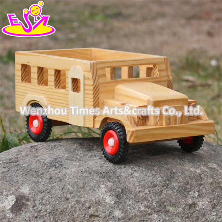 New Products Kids Small Toys Solid Wooden Toy Cars and Trucks W04A332