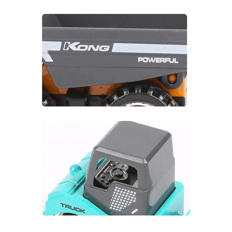 Samtoy Kids Friction Excavator Construction Toys Alloy Metal Diecast Model Car Toys Truck for Boys Die-Cast Car