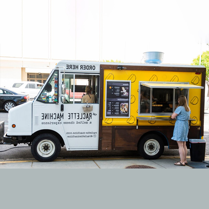 Electric Mobile Ice Cream Food Trailer Trucks Can Be Customized