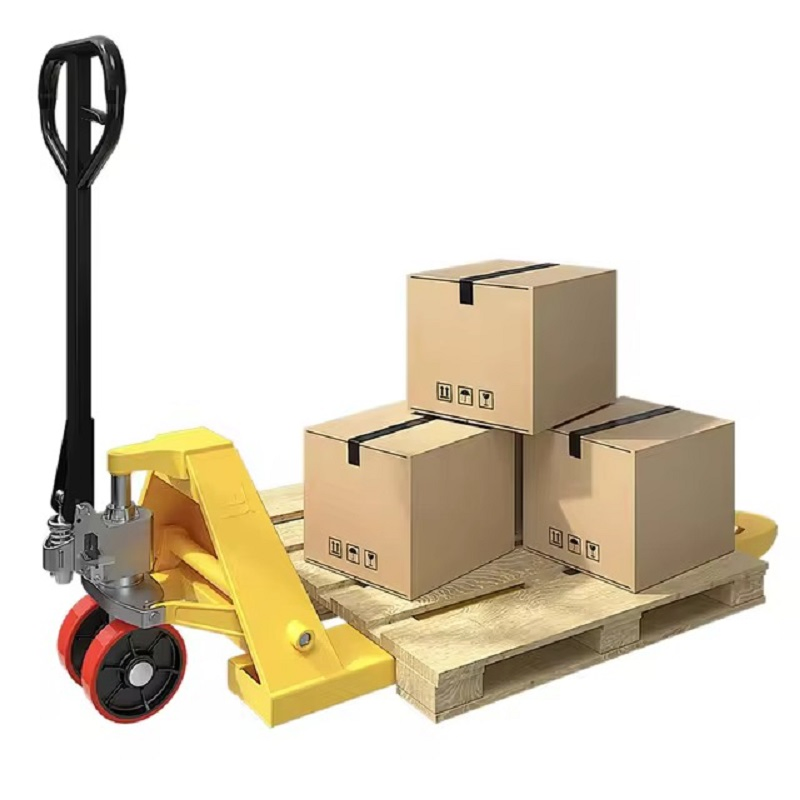 Hand Push Trailer Manual Forklift Pallet Truck