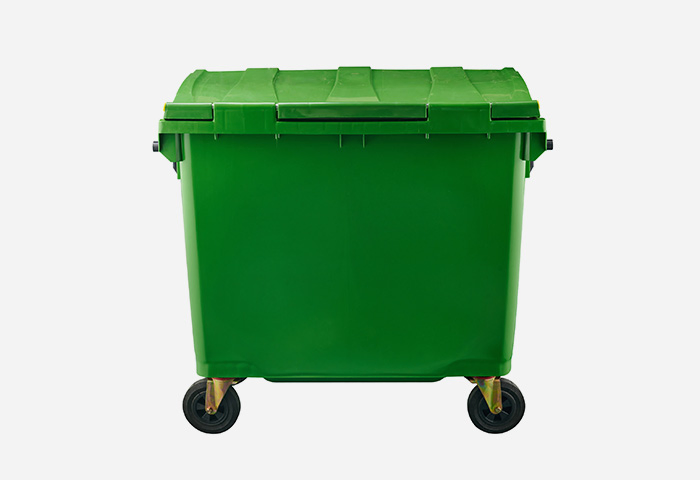 Four Wheels Mobile Garbage Container Trash Can Large Capacity Dustbin 660L 800L