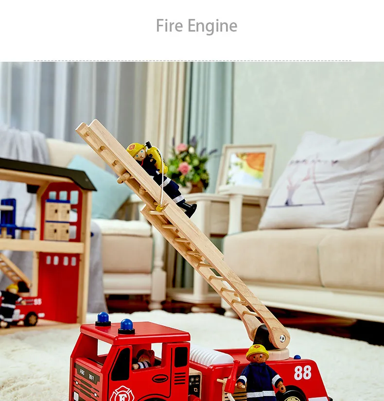 Wooden Fire Truck 1