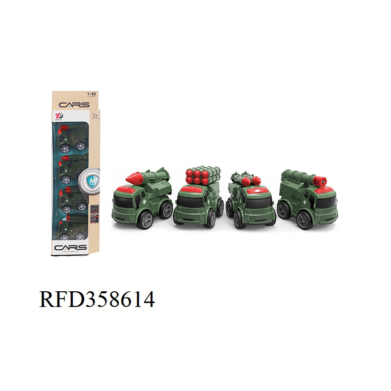 1: 48 Scale Die-Cast Car Metal Mini Truck Alloy Fire Truck Educational Toy for Kids