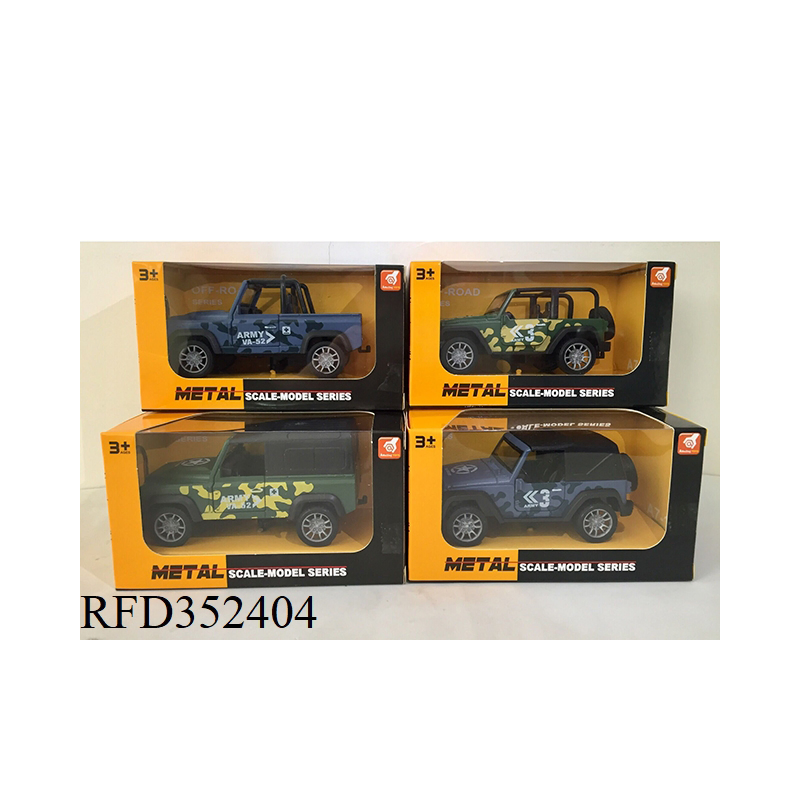 1: 39 Scale Alloy Army Truck Police Truck Toy Car with Sound and Light