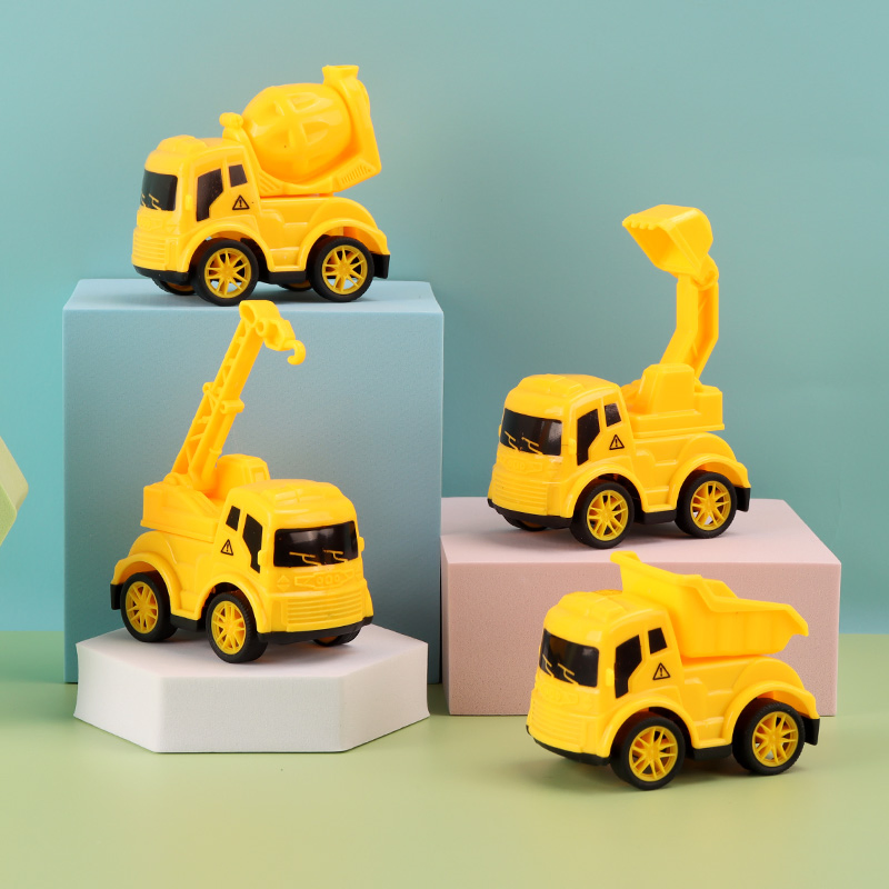 Promotion Plastic Pull Back Small Construction Truck