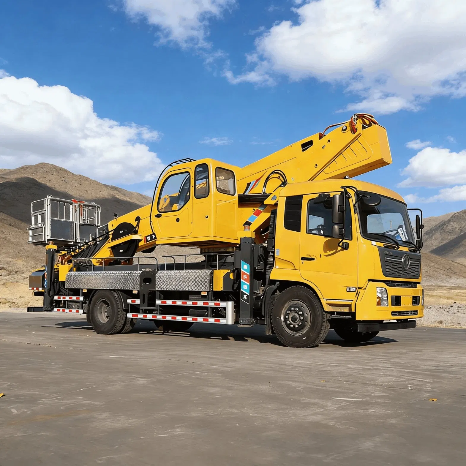 All Electric Insulated 50 Meter Awp Truck for Sensitive Environment and Indoor Facility Maintenance