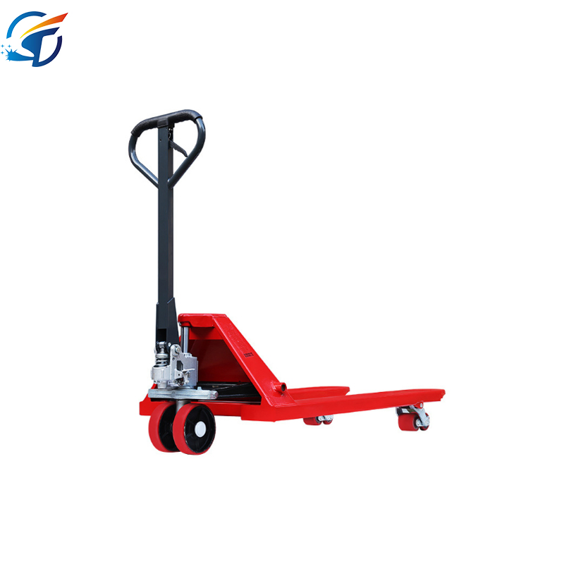 Forklift Truck Manual Cattle, Handling Driver Push Loading and Unloading Truck Trailer