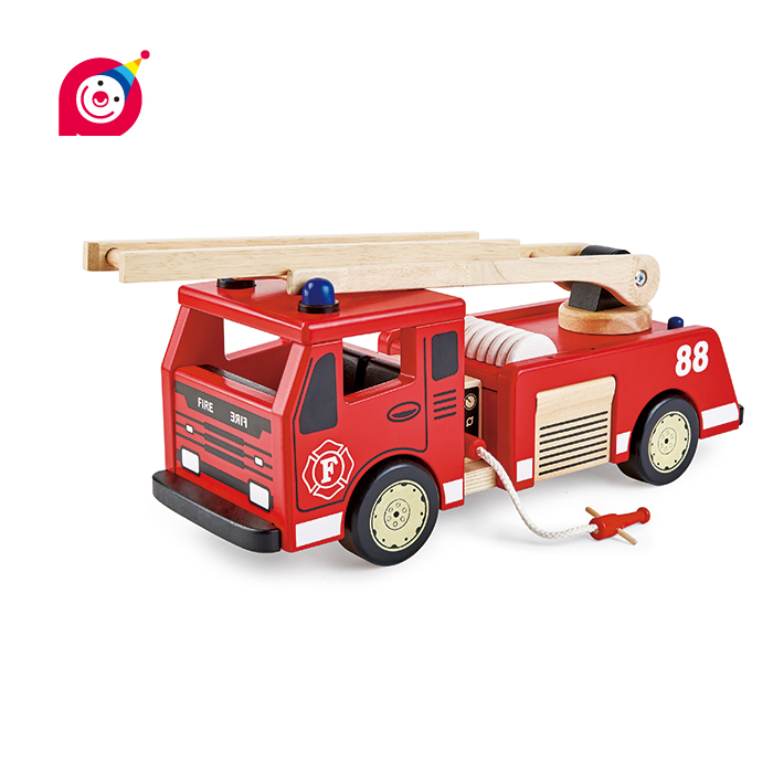 Pintoy Wooden Fire Truck Big Size