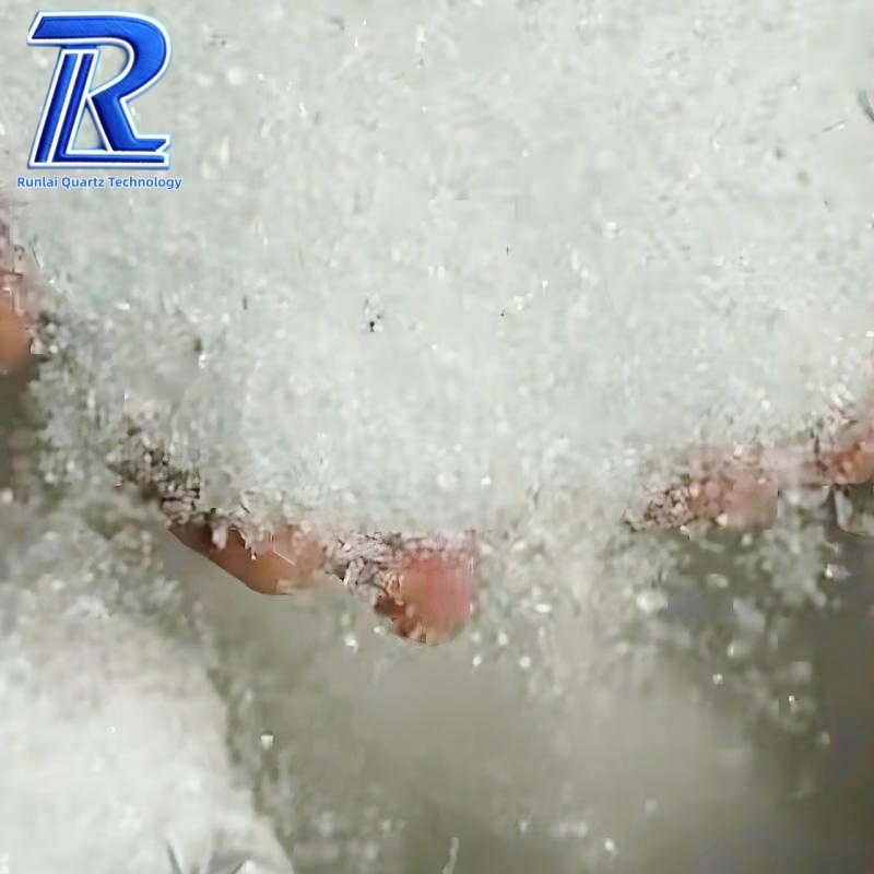 High Purity 99.95% Fine White Fused Silica Sand Quartz Silica Powder 3um Ultra-Clear Silica Sand 10mm 20mm Transparent Silica Sand Bulk Fused with Good Price