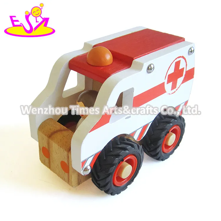 Wooden Toy Ambulance