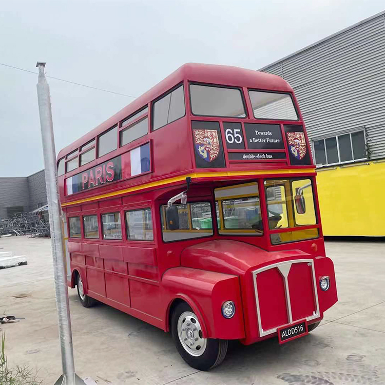 High Quality Carro Electric Fast Double Deck Food Truck for USA