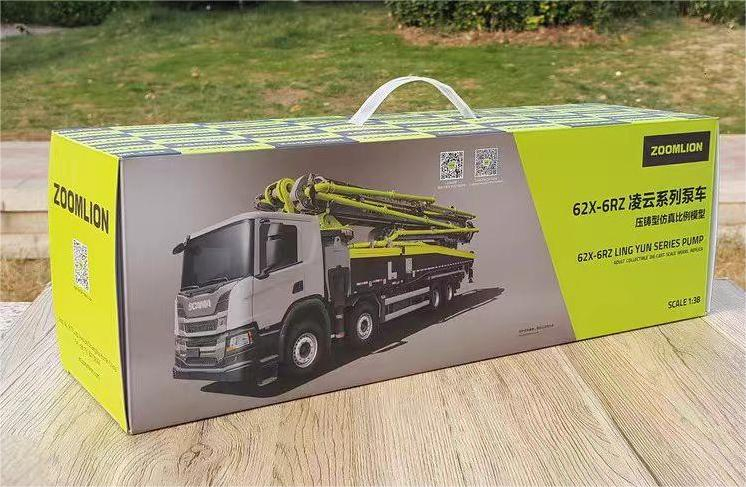 Engineering Model Toys for Zoomlion Concrete Pump 62 Meters on Sca Nia Truck Scale: 1: 38