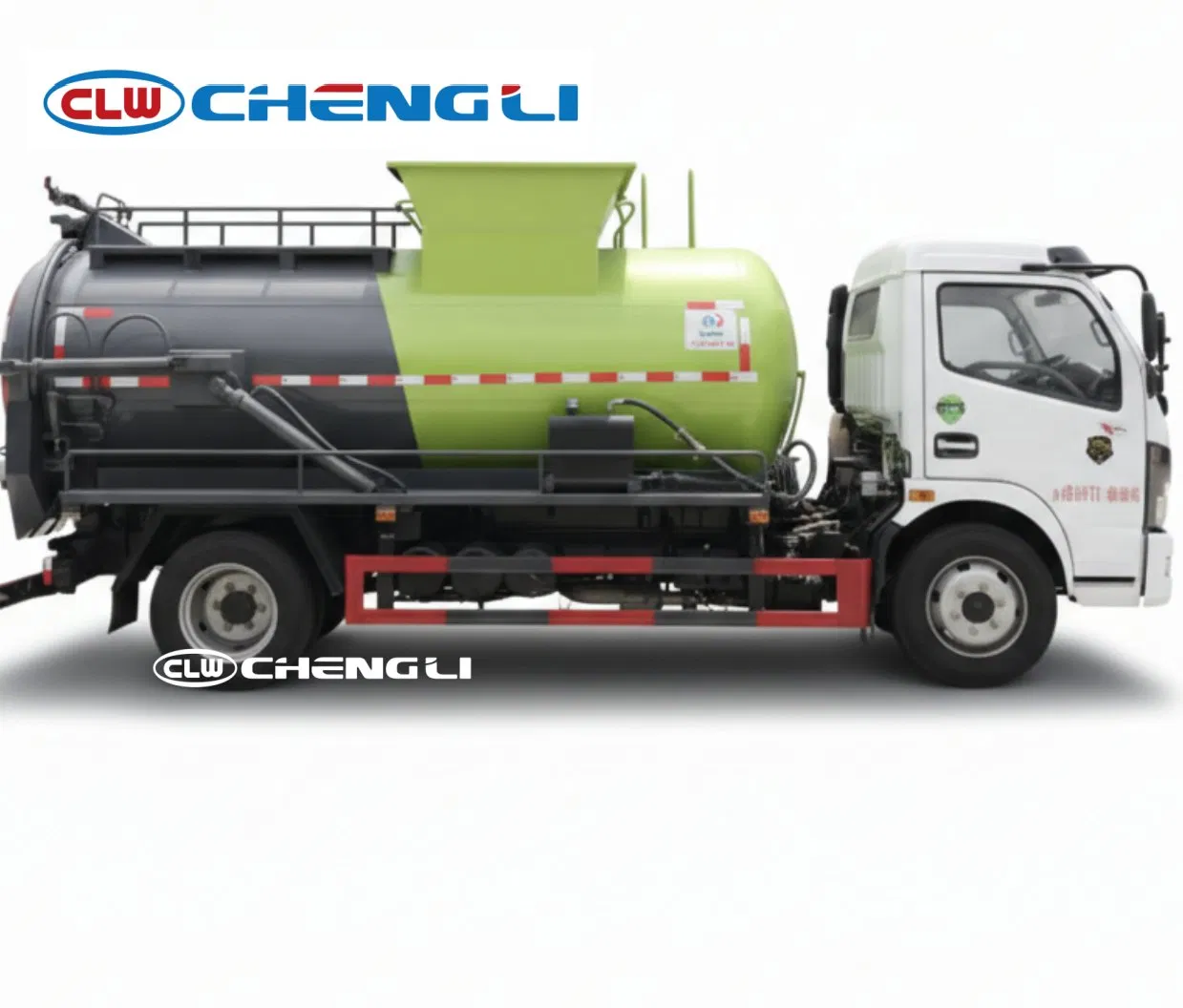 7 Cubic Meters Large Capacity, D7 Chassis, Push Discharge, Round Body Food Waste Truck