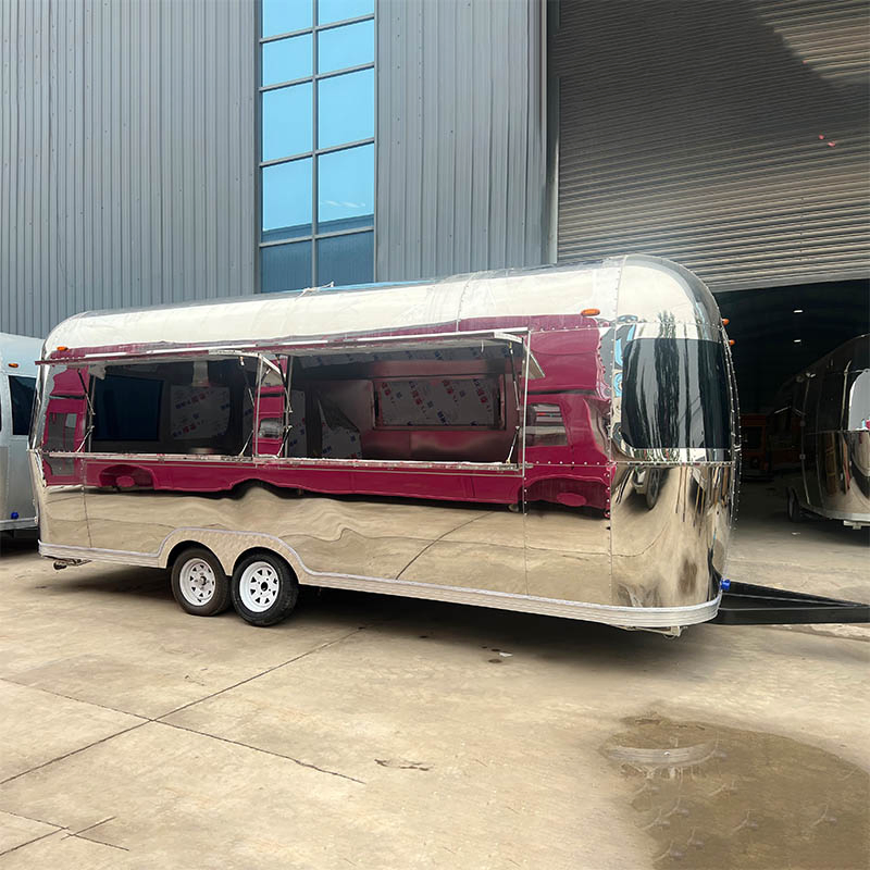 Mobile Coffee Ice Cream Food Trailer Truck Carts with Full Kitchen Equipment Can Be Customized