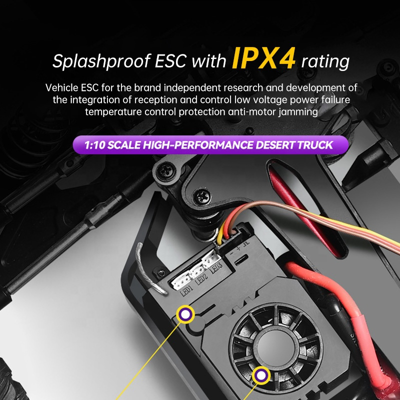 AijJH 4CH Speed 62km/H RC Car 1/10 Scale Model High Speed Racing Car Electric Power Brushless Remote Control Truck